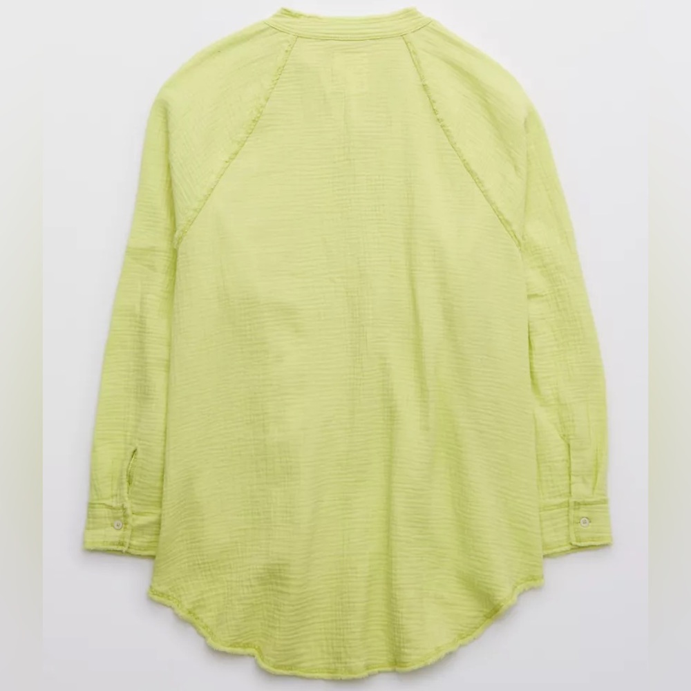 Aerie Pool to Party Swim Cover Up in Mint Colorway Women’s Oversized Top - Picture 4 of 5